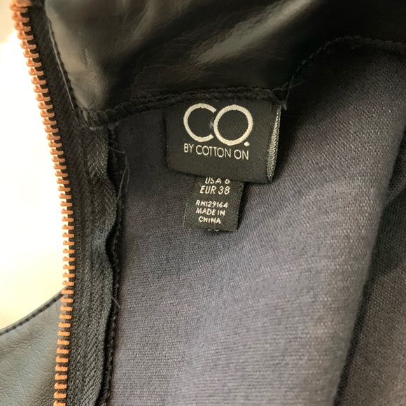 *SOLD* CO by Cotton On faux leather peplum top - Picture 10 of 14